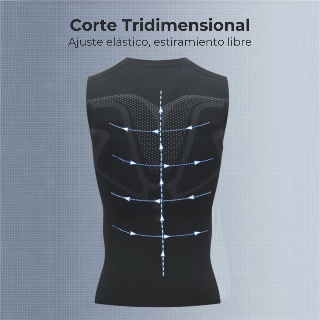 🔥FiberPulse™ Camiseta Reductora Femenina - Tecnología Iónica e Infrarroja