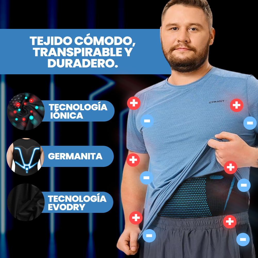 🔥FiberPulse™ Camiseta Reductora Masculina - Tecnología Iónica e Infrarroja