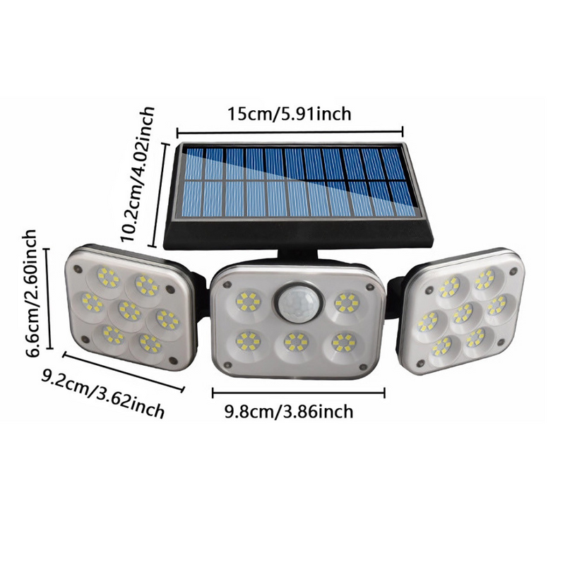 Lampara Led Solar Ajustable -EcoLight 120W