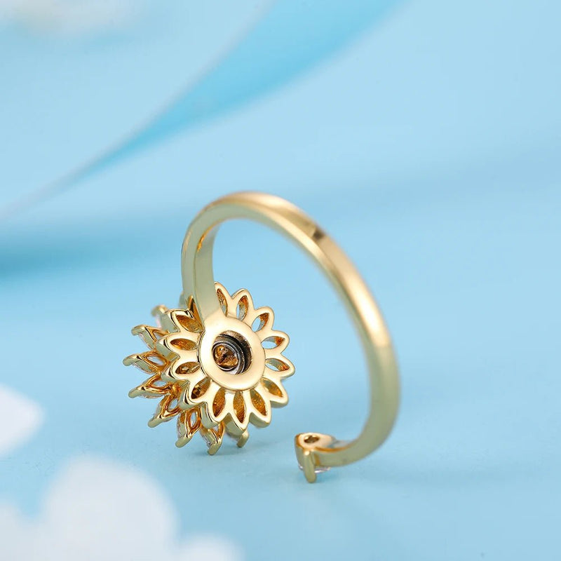 Collar Girasol Spin + (REGALO) Anillo Girasol Spin Ajustable