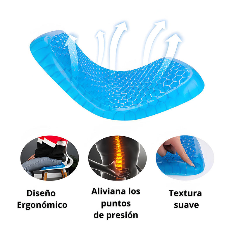 ERGO™ Cojín De Gel Ultra Suave + Funda de REGALO